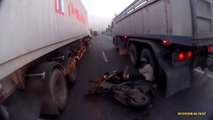 Luckiest guy ever, almost killed twice during motorcycle crash