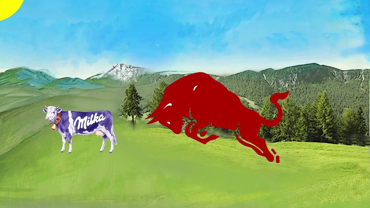 Red Bull Milka lustige Werbung 2015 Milk Bull Energy Drink
