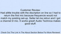 Audio-Technica ATW-T341b Handheld Microphone/Transmitter Channel C Review