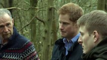 Prince Harry visits red squirrel project in Northumberland