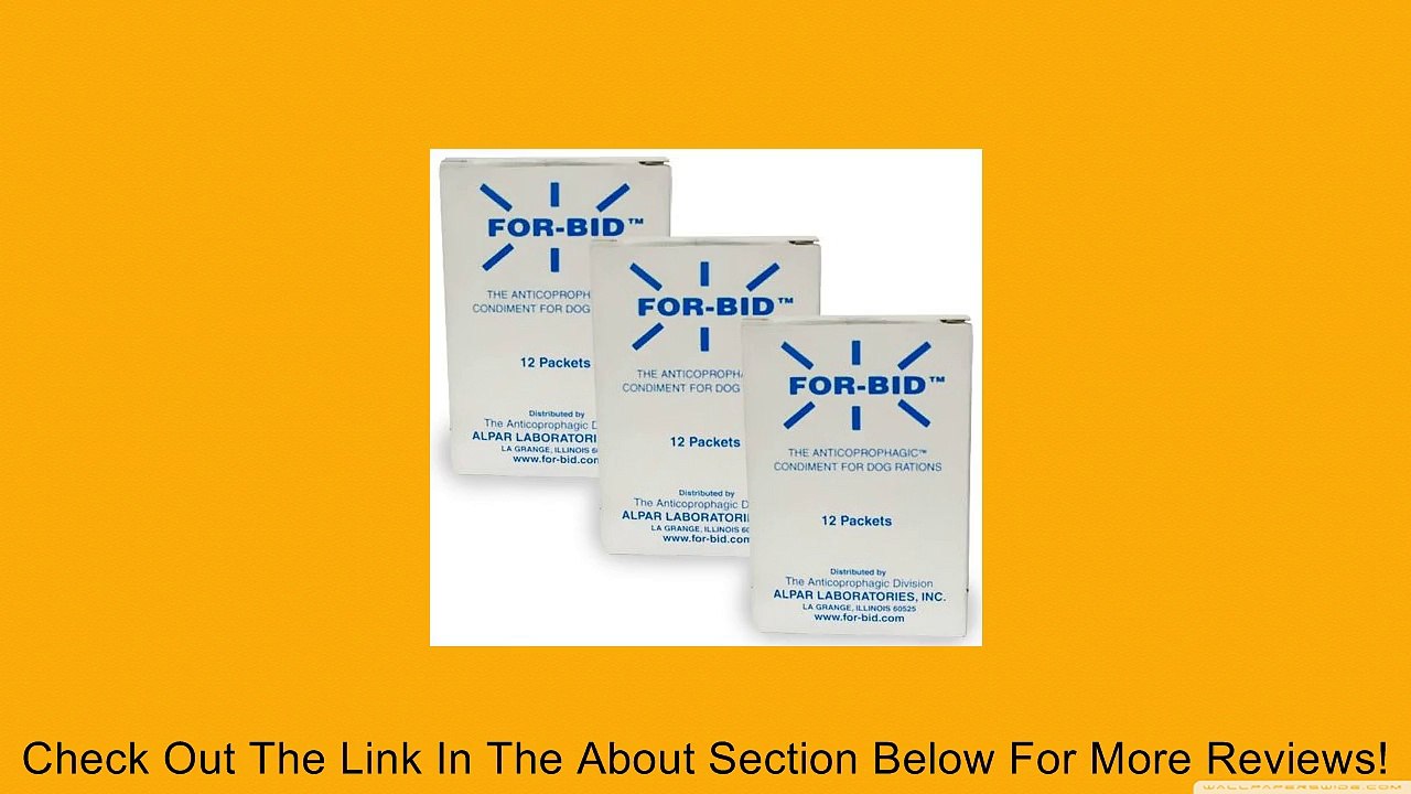 3PACK FORBID Stooleating Preventative (36 packets) Review
