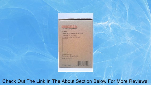 Copper Carton Staples C3/4 JK561/18 Box Staple 2,000 Count 1 1/4 Crown X 3/4 L Review