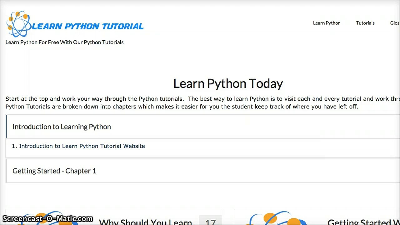 Introduction To Learn Python Tutorial