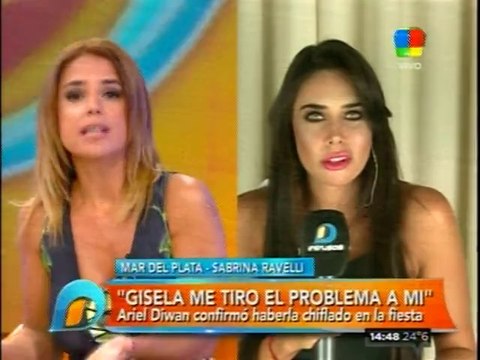 Pronto.com.ar - Fuerte cruce entre Marina Calabró y Sabrina Ravelli