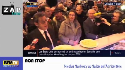 Zapping Actu du 26 Février 2015 - Nicolas Sarkozy de retour au Salon de l'Agriculture, Accident spectaculaire