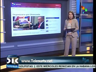 Destaca site de teleSUR nota sobre Venezuela