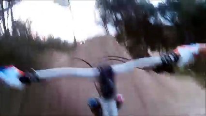 downhill run track 2 at local track