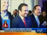 Correa calificó de “fanesca política” la reunión de autoridades seccionales
