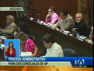 Dos concejales de AP enfrentan proceso administrativo