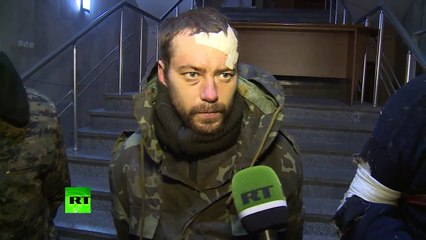 Пленные солдаты Дебальцевский котел 12.02.2015