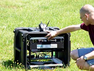 750KCB Flyaway Internet system setup