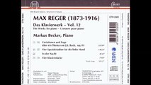 REGER 4 Klavierstücke WoO III/14-17 (1901/2) | M.Becker | 2000