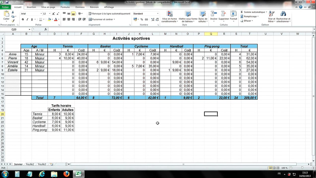 Tuto - Excel 2010 - Masquer les valeurs zéro