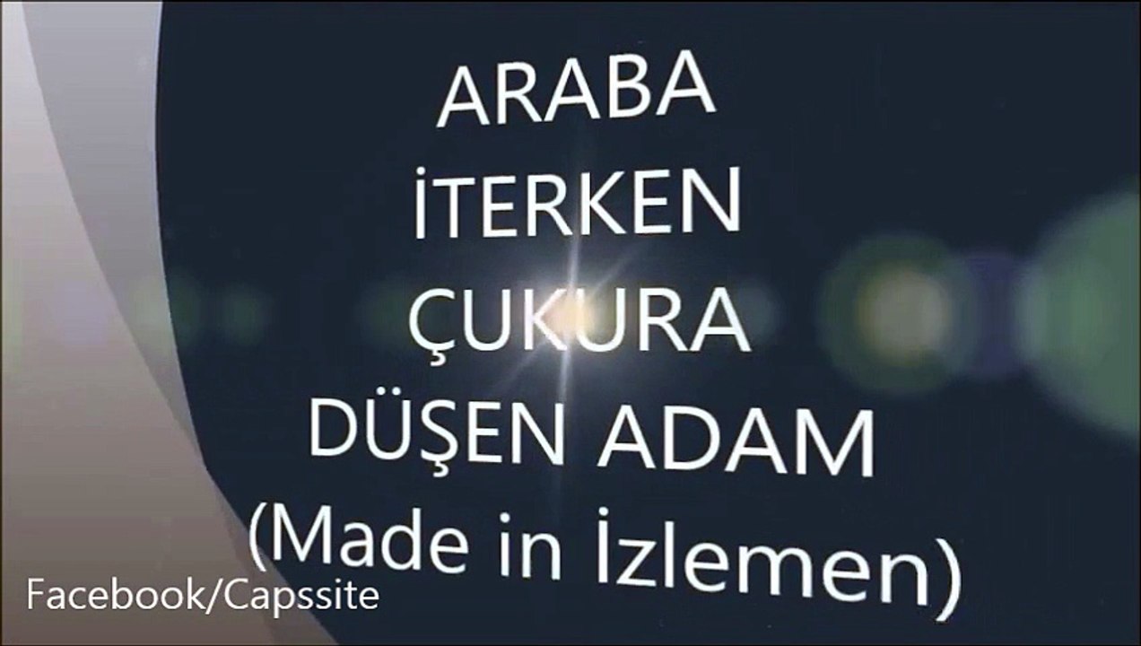 Arabayı iterken çukura düşen adam (Komik dublaj)