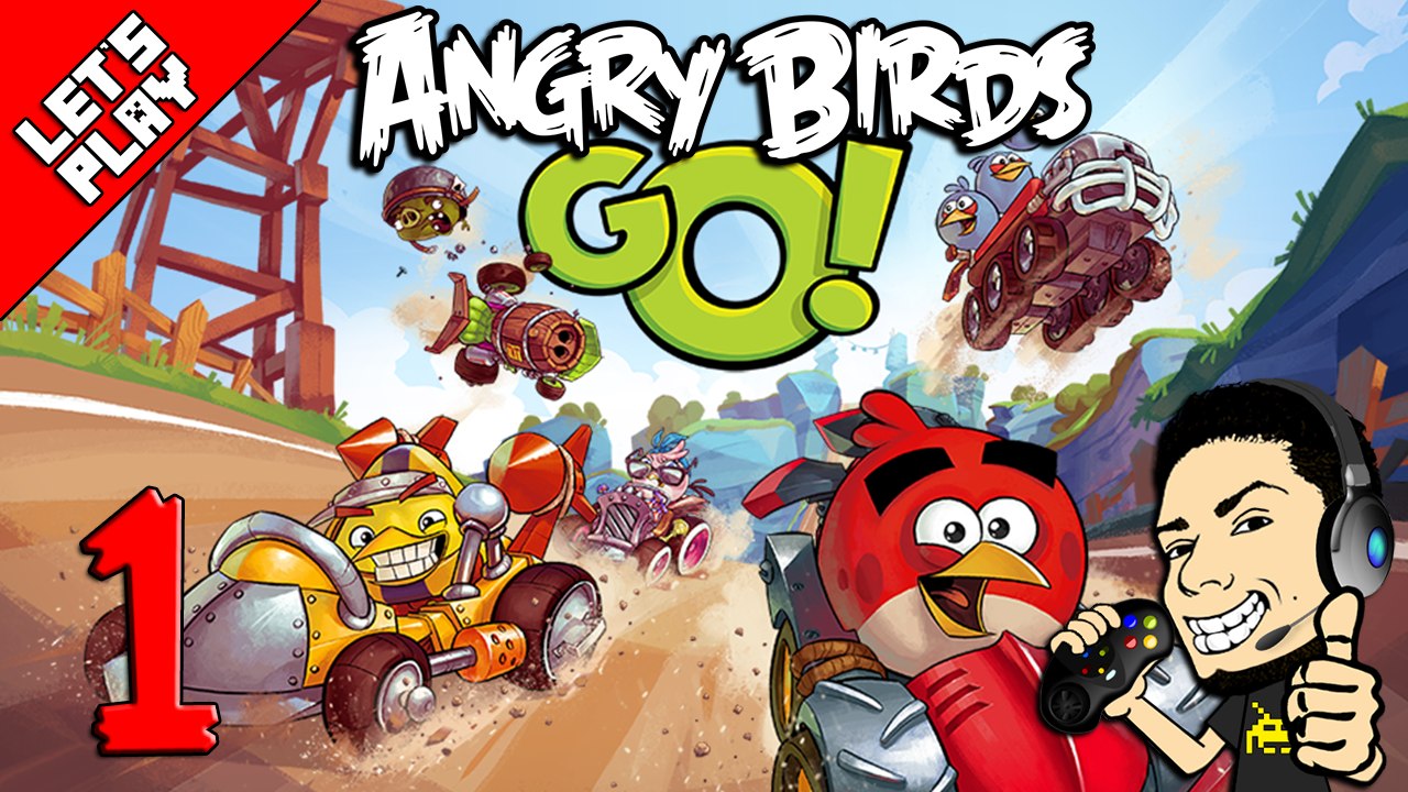 Let's Play Angry Birds Go! #1 Seedway Race Gameplay Walkthrough For iOS & Android