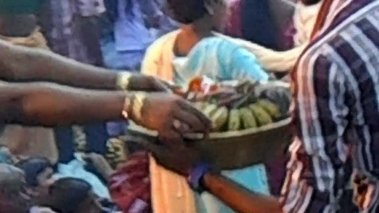 Hindu Pilgrims Gathered In The Bank Of The Holy River For Worshipping