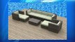 Urban Furnishing - FIJI 9pc Modern Outdoor Backyard Wicker Rattan Patio Furniture Sofa Sectional