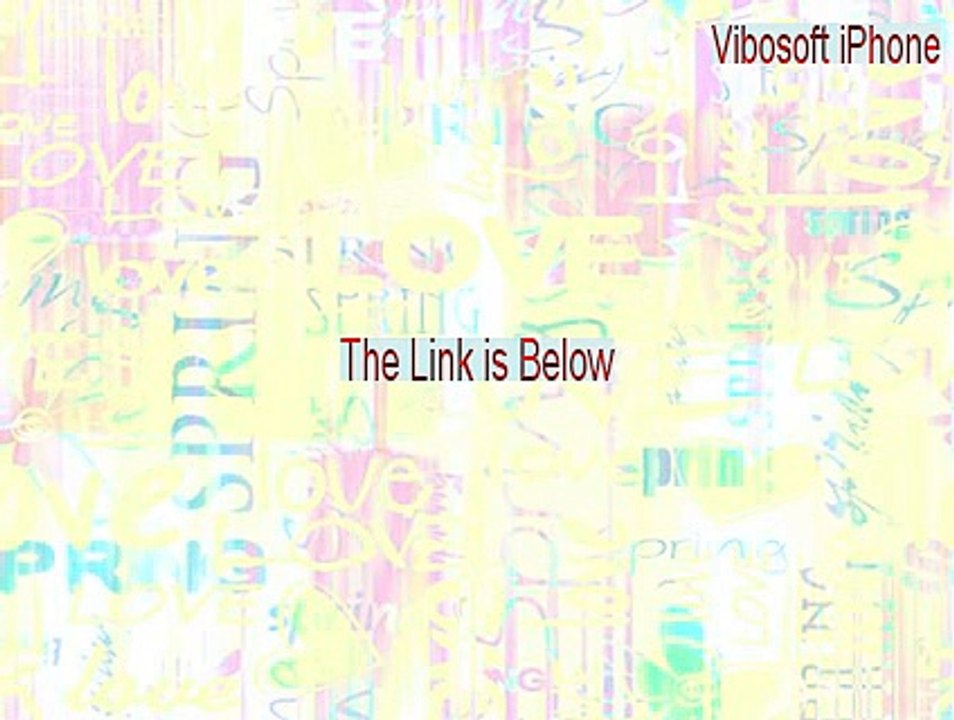 Vibosoft iPhone/iPad/iPod Backup Extractor Download - Legit Download [2015]