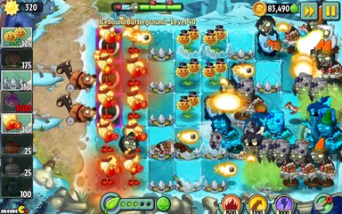 Plants vs Zombies 2  Frostbite Caves Part 2 Icebound Battleground Level 41!