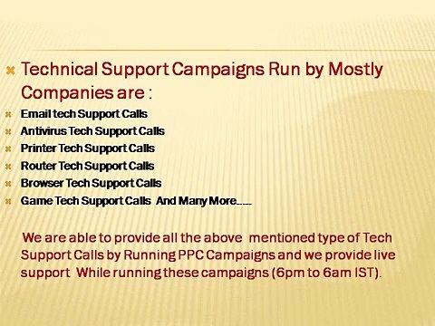 Best PPC Services Provider for tech support 7503020504