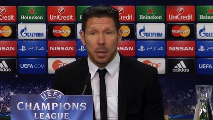 Simeone: ''Me voy contento, pese al 1-0''