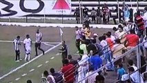 Insólito: perro policía mordió a delantero en fútbol brasileño