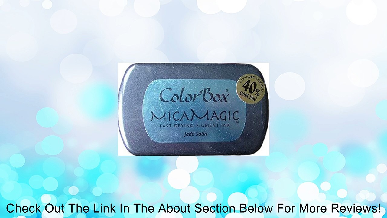 Clearsnap MicaMagic Full-Size Color Box Ink Pad Jade Satin Reflective Pigment Ink Mica Magic Review