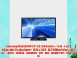 Samsung S24C650DW 24 LED LCD Monitor - 16:10 - 5 ms - Adjustable Display Angle - 1920 x 1200