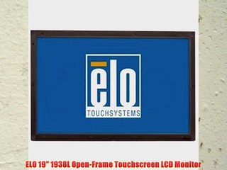 Download Video: ELO 19 1938L Open-Frame Touchscreen LCD Monitor