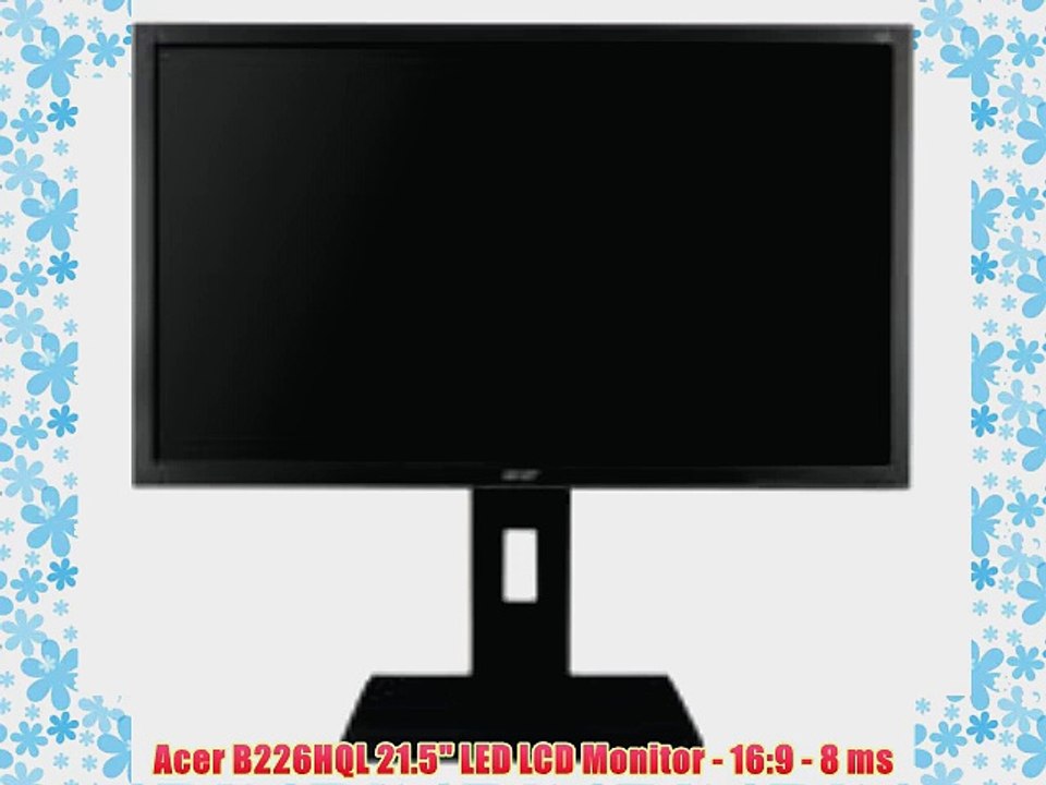 Acer B226HQL 21.5 LED LCD Monitor - 16:9 - 8 ms