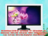 NEC MultiSync E201W-BK - LCD display - TFT - LED backlight - 20 - widescreen - 1600 x 900 -