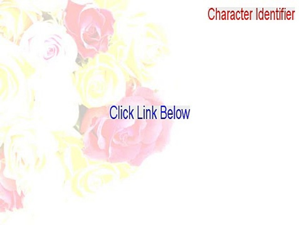 Character Identifier Full - japanese character identifier (2015)