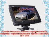 Pyle - 9'' TFT LCD Headrest Monitor w/ Stand and AC to DC Adaptor (Black)