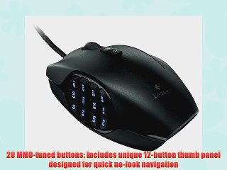Logitech G600 MMO Gaming Mouse Black