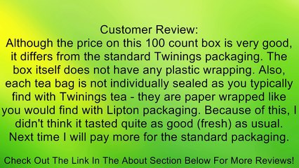 Twinings Tea Review
