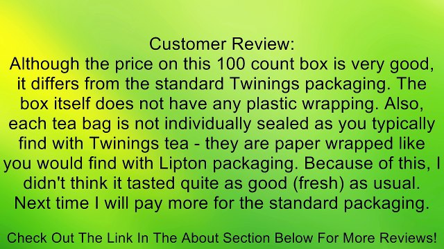 Twinings Tea Review