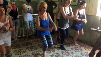 Cours d'orishas avec Dansacuba Voyage fevrier 2015