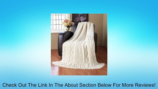 Aran Sampler Throw - Aran Irish Twist yarn Knit Kit Review