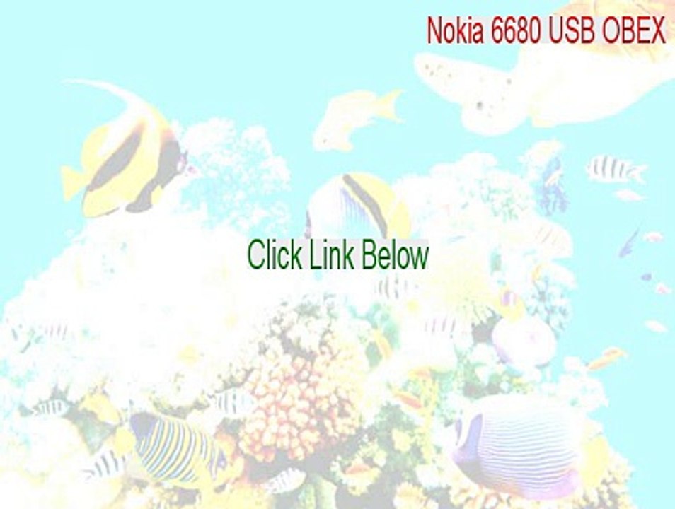Nokia 6680 USB OBEX Download Free [Instant Download 2015]