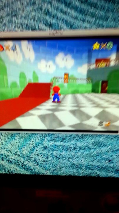 Super Mario 64 (1996) with the Real BETA HUD from 1994-1996
