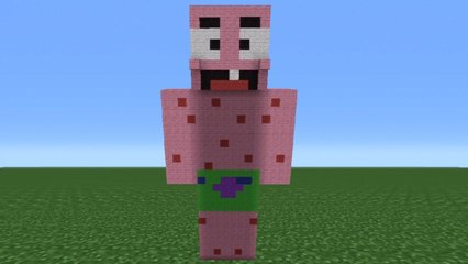 Minecraft Tutorial: How To Make A Patrick Statue