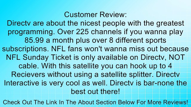 RCA DS4440RE DIRECTV PLUS Multi-Satellite System with Free Pro-Installation Review