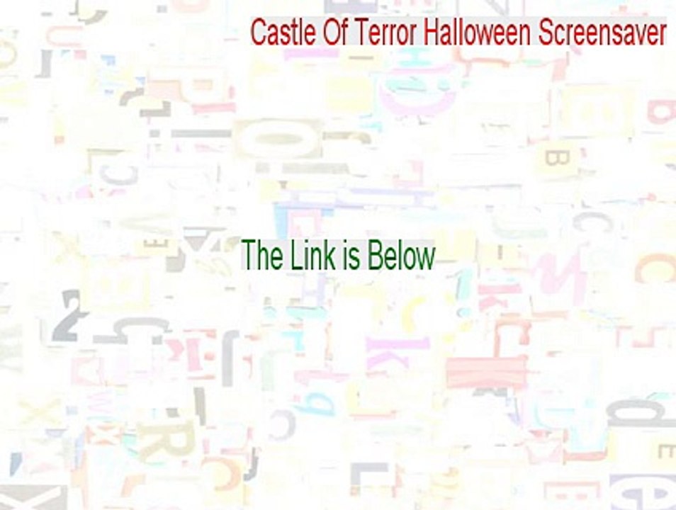 Castle Of Terror Halloween Screensaver Keygen [Castle Of Terror Halloween Screensaver 2015]