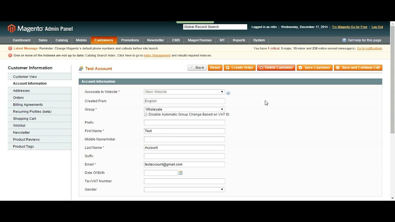 Magento Admin Panel Training Tutorial | Customer Management