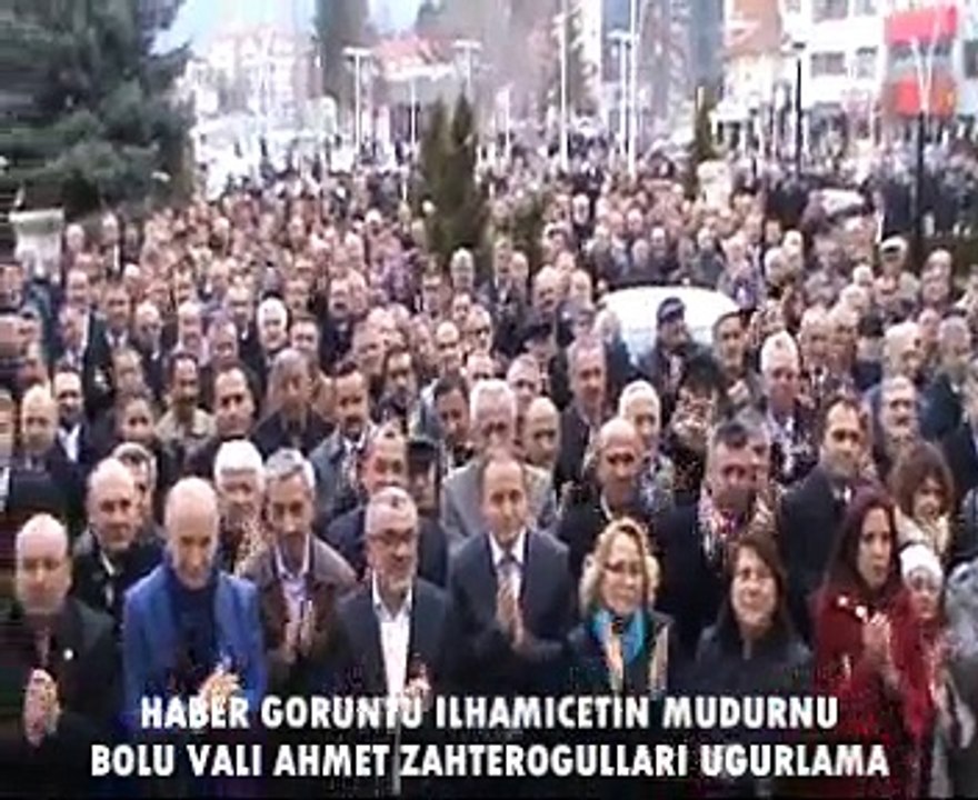 Bolu Valisi Ahmet Zahteroğulları valilik önünde veda konuşması