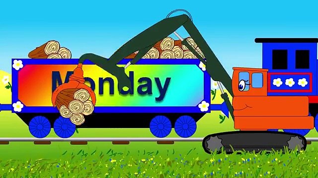 Educational videos and cartoons for children. Learn the Days of the Week with Choo-Choo Train.