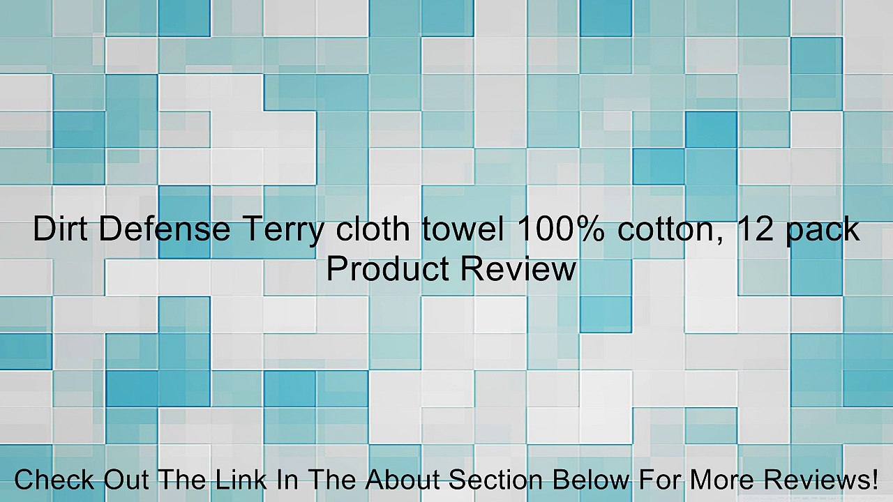 Dirt Defense Terry cloth towel 100% cotton, 12 pack Review