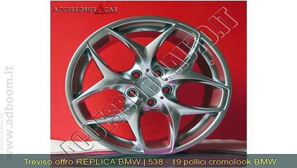 TREVISO, PIEVE DI SOLIGO   REPLICA BMW | 538 - 19 POLLICI CROMOLOOK BMW X5 X6 EURO 695