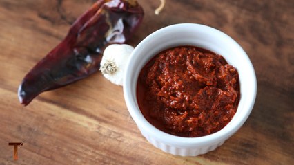Red Chilli Garlic Chutney - लाल मिर्च और लहसुन की चटनी - Easy and Quick Recipe by Teamwork Food