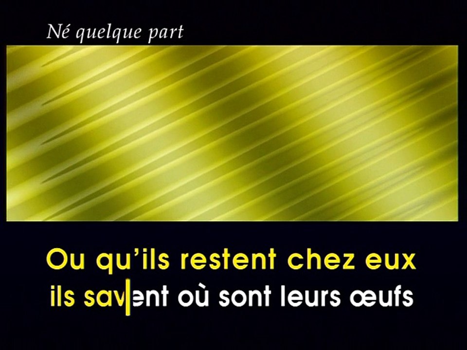 KARAOKE MAXIME LE FORESTIER - Né quelque part